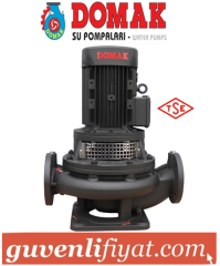 DOMAK SLINE65 7.5 HP 380V İNLİNE MEKANİK SALMASTRALI HAT POMPASI