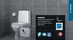 SANİTOP - 1 Klozet+Lavabo Foseptik Tahliye Cihazı 12Lt