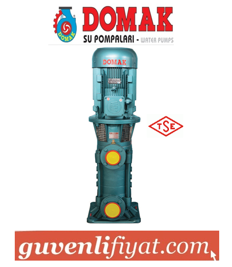 DOMAK KPDR25-10 5.5 HP 380V DÜŞEY MİLLİ ÇOK KADEMELİ PİK GÖVDELİ POMPA