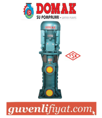 DOMAK KPDR25-10 5.5 HP 380V DÜŞEY MİLLİ ÇOK KADEMELİ PİK GÖVDELİ POMPA
