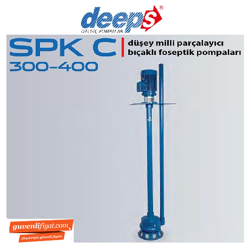 STAR SPK-C 400 T 4.HP 380V DÜŞEY MİLLİ PARÇALAYICI BIÇAKLI FOSEPTİK POMPA