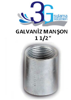 1 1/2 GALVANİZ MANŞON