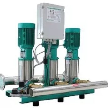 WİLO  COE3-MVIS410 - 380V - 3X3 HP - ÜÇ POMPALI, DİKEY MİLLİ, ÇOK KADEMELİ, ISLAK ROTORLU, KOMPLE PASLANMAZ ÇELİK, TRIFAZE, SESSİZ, PAKET HİDROFOR