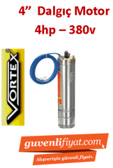 VORTEX VRT 400 4HP 380V 4\'\' Tek Dalgıç Motor (Pompa Hariç)