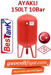 BEST 150LT 10Bar Manometreli Ayaklı Tip Genleşme Tankı