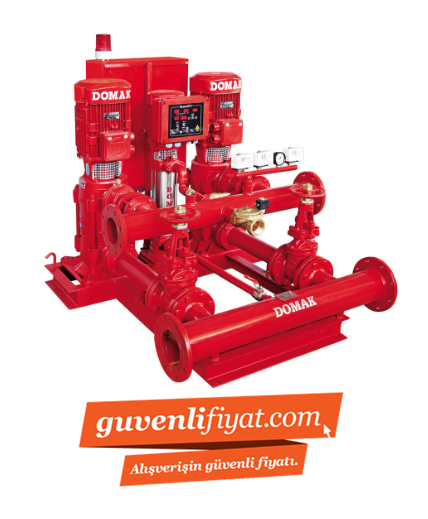 DOMAK KPDRY40-5 - 2X15 HP + JOKEY POMPALI ELEKTRİKLİ YANGIN HİDROFORU