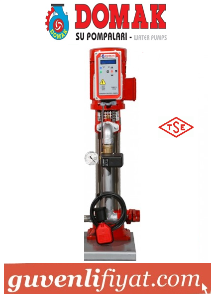 DOMAK 212-5 4.HP 380V TEK POMPALI DİK MİLLİ ÇOK KADEMELİ HİDROFOR