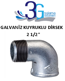 2 1/2 GALVANİZ KUYRUKLU DİRSEK