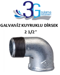 2 1/2 GALVANİZ KUYRUKLU DİRSEK