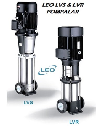 LEO  LVS1-7        0.5HP  380V    DİKEY MİLLİ  PASLANMAZ  ÇELİK  İNLİNE  POMPA