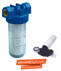 3/4'' FİLTRE KABI 190Y-50 MİCRON AKTİF KARBON SU FİLTRESİ