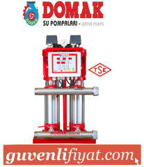 DOMAK 225-4 2x10 HP 380V ÇİFT POMPALI DİK MİLLİ ÇOK KADEMELİ HİDROFOR