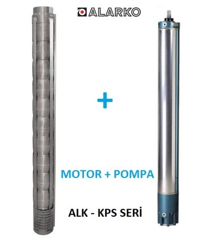 Alarko 6017/39 Kps  30Hp  6'' Paslanmaz Derin Kuyu Dalgıç Pompa (Motor+Pompa) ALK-KPS Serisi