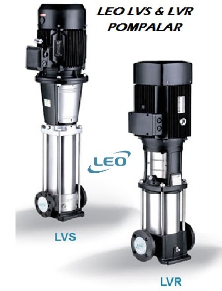 LEO  LVS1-21        1.5HP  380V    DİKEY MİLLİ  PASLANMAZ  ÇELİK  İNLİNE  POMPA