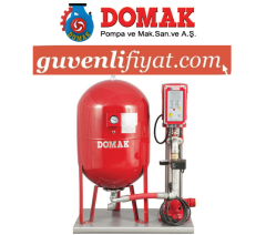 DOMAK 1208-6 M 3 HP 220V 150LT TANKLI+TEK POMPALI+PANO--PAKET HİDROFOR