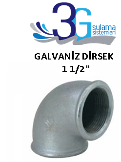 1 1/2 GALVANİZ DİRSEK