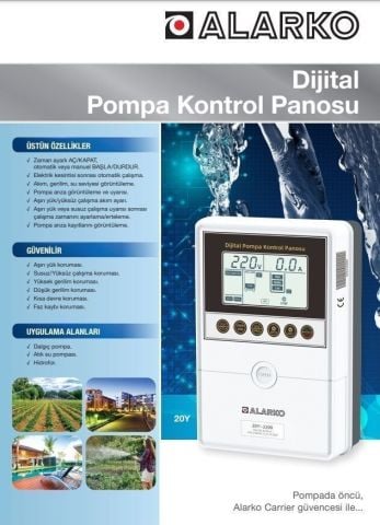 ALARKO, A3 7500, TRIFAZE, 1.5HP-10HP 380V, ÜÇ POMPALI HİDROFOR, DİJİTAL KONTROL PANOSU (ELEKTRONİK)