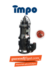 İMPO WQ 25-7-1.5 OG 2.HP 380V PARÇALAYICILI ÇARKLI FOSEPTİK DALGIÇ POMPA