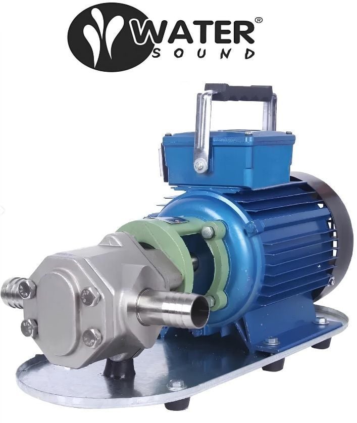 WATER SOUND WCB-100SSM, 1.5HP, 220V, PASLANMAZ GÖVDELİ, DİŞLİ, YAĞ TRANSFER POMPASI [ 2900 d/d ]