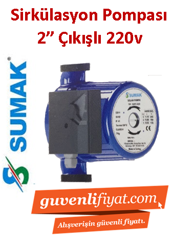 Sumak SSP3-32/8 220v 2'' Çıkışlı Dişli Sirkülasyon Pompa