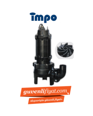İMPO 100U 411 - 15 HP 380V PARÇALAYICILI ÇARKLI FOSEPTİK DALGIÇ POMPA