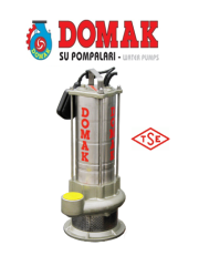 DOMAK TST2 3.HP 380V PASLANMAZ ÇELİK GÖVDELİ TEMİZ SU DALGIÇ POMPA