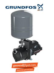 GRUNDFOS JPC 4-54 PT 1.5 HP 220V 18 LT TANKLI SESSİZ PAKET HİDROFOR