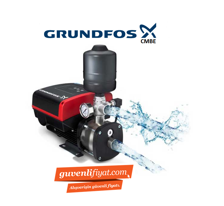 GRUNDFOS CMBE 1-44 0.7 HP 220V 2 LT TANKLI KADEMELİ FREKANS KONVERTÖRLÜ PAKET HİDROFOR