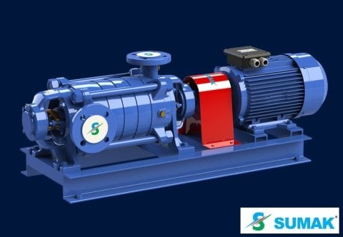 SUMAK  SYT 65/5   11kW 380V   YATAY MİLLİ KADEMELİ  POMPA (1450 d/d)