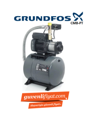 GRUNDFOS CMB 5-65 PT 60 LT TANKLI 1.76 HP 220V  KADEMELİ PAKET HİDROFOR-97751736