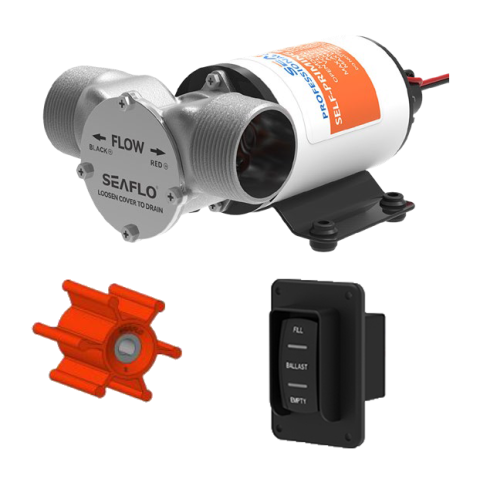 WATER SOUNDSFSP2-113-009-02 24V FLEXBLE FANLI PASLANMAZ GÖVDELİ KENDİNDEN EMİŞLİ DENGE TANKI (BALAST) AKTARIM POMPASI