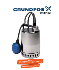 GRUNDFOS UNİLİFT KP 250-A1 0,7 HP 220V KOMPLE PASLANMAZ ÇELİK DRENAJ DALGIÇ POMPA-012H1800