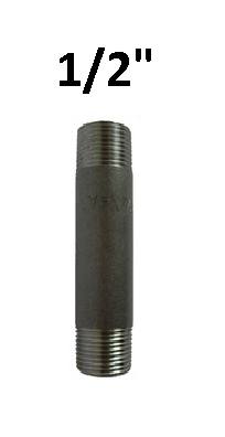 1/2\'\' 80 CM SİYAH BORU NİPELİ