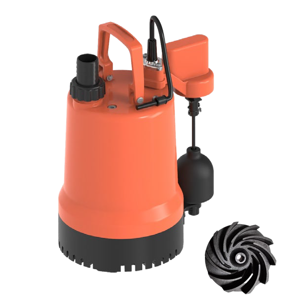 WATER SOUND M-250A 500/250W 220V PLASTİK GÖVDELİ ASANSÖR FLATÖRLÜ DRENAJ POMPASI