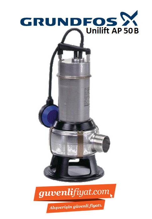 GRUNDFOS UNİLİFT AP 50B.50.11.A1.V - 1.6 HP 220V KOMPLE PASLANMAZ ÇELİK ATIK SU DALGIÇ POMPA-96468352