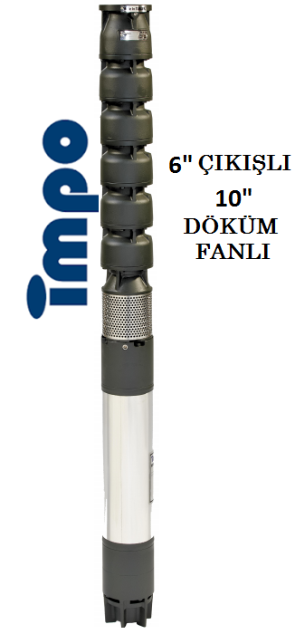 S 10180/01X -  30 HP 6'' ÇIKIŞLI 10'' DÖKÜM FANLI DALGIÇ POMPA