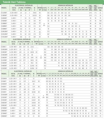Dab  K 35/100 T     1.1 kw  380V  Çift Kademeli Santrifüj Pompa