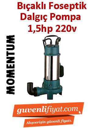 MOMENTUM PSP6-11/1.1 1.5hp 220v Bıçaklı Kırıcılı Foseptik Dalgıç Pompa