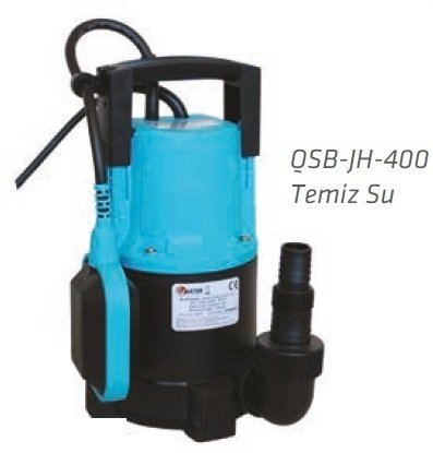 WATER SOUND QSB-JH-400 -0.55 HP-220V- PLASTİK GÖVDELİ DRENAJ DALGIÇ POMPA