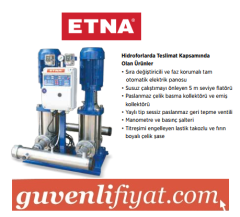 ETNA T2 KI 4-8/15 2x2 HP 380V İKİ POMPALI KOMPLE PASLANMAZ ÇELİK POMPALI SESSİZ HİDROFOR