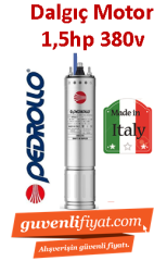 PEDROLLO 4PD/1.5 1.5HP 380V Dalgıç motoru İtalyan Malı (motor)