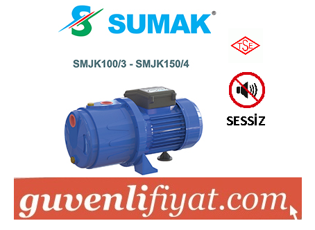 SUMAK SMJK  100/3 1.HP 220V DÖKÜM GÖVDELİ KADEMELİ SESSİZ JET POMPA