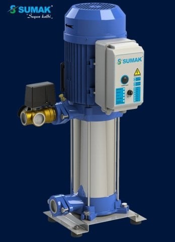 Sumak SHM12A  300/6  1X2.2 kW  220V  Tek Pompalı Düşey Milli Kademeli Hidrofor