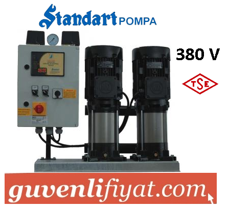 STANDART TH 2xSBT-V 90/7 4.HP 380V ÇİFT POMPALI TAM OTOMATİK PAKET HİDROFOR