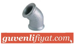 PLS 3/4 GALVANİZ 45 DERECE DİRSEK