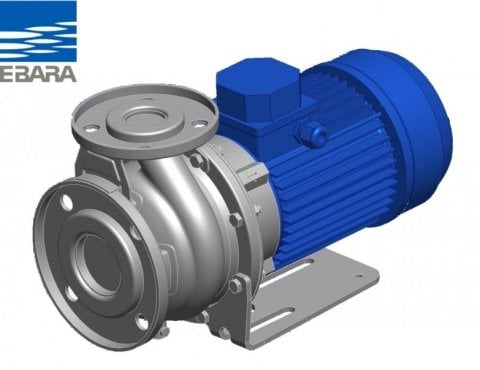 Ebara 3M  65-200/15   20Hp 380V Yatay Milli Monoblok Paslanmaz Çelik Santrifüj Pompa