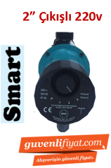 SMART SMP 32/8-180 MF 220V 2'' Çıkışlı Üç Hızlı Dişli Sirkülasyon Pompası