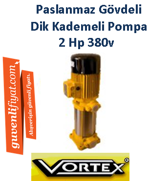 VORTEX VKP VD 6-07 T 380v 2Hp Dik Kademeli Pompa