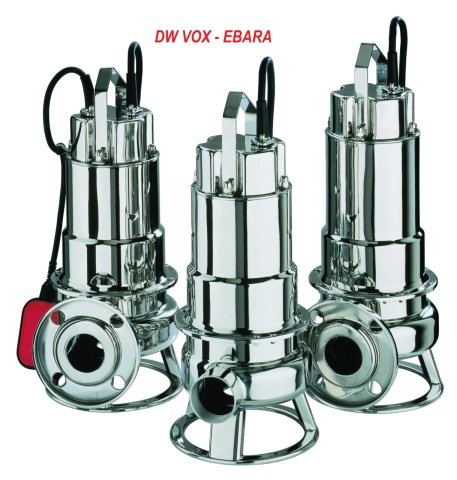 EBARA DW VOX 100   220V  1HP Komple Paslanmaz Açık Fanlı Dalgıç Pompa