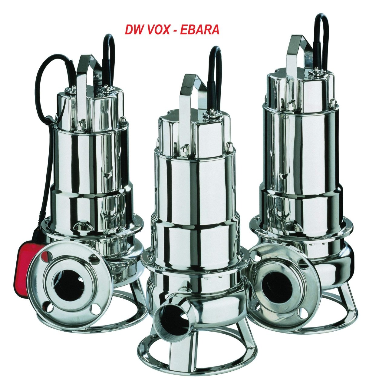 EBARA DW VOX M 150 A   220V  1.5HP Komple Paslanmaz Açık Fanlı Dalgıç Pompa